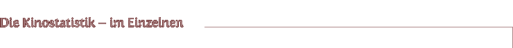 Die Kinostatistik – im Einzelnen